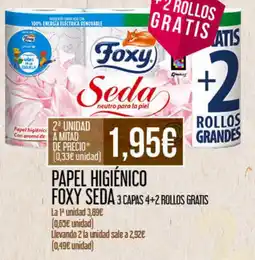 Claudio FOXY Seda Papel higiénico 3 capas 4+2 rollos gratis oferta