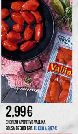 Claudio VALLINA Chorizo aperitivo bolsa de 300 grs oferta