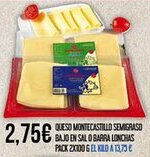Claudio Queso montecastillo semigraso bajo en sal o barra lonchas oferta