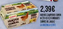 Claudio COREN Huevos camperos m 53-63 6 6 unidades (libres de jaula oferta