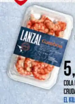 Claudio LANZAL Cola de gambón congelada cruda pelada oferta