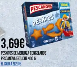 Claudio PESCANOVA Peskitos de merluza congelados estuche oferta