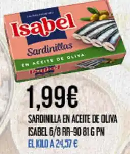 Claudio ISABEL Sardinilla en aceite de oliva oferta