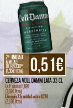 Claudio VOLL DAMM Cerveza oferta