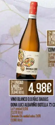 Claudio Vino blanco d.orías baixas dona luci albariño oferta