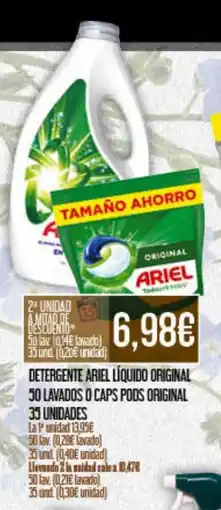Claudio ARIEL Detergente líquido original 50 lavados o caps pods original oferta
