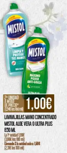 Claudio MISTOL Lavavajillas mano concentrado aloe vera o ultra plus oferta
