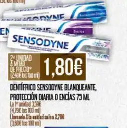Claudio SENSODYNE Dentifrico blanqueante, protección diaria o encías oferta