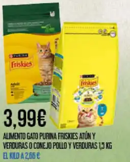 Claudio PURINA FRISKIES Alimento gato atún y verduras o conejo pollo y verduras oferta