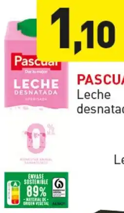 Hiperber PASCUAL Leche desnatada oferta