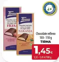 Spar Tenerife Tirma - chocolate relleno 103-110 g oferta