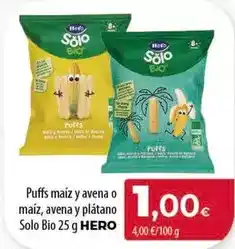 Spar Tenerife Hero - puffs maiz y avena o maiz, avena y platano oferta