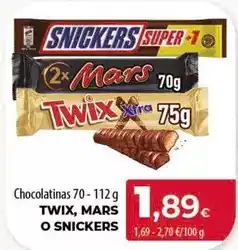 Spar Tenerife Twix - chocolatinas oferta