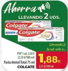 Spar Tenerife Colgate - pasta dental total oferta