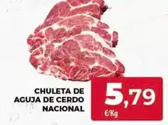 Spar Tenerife Chuleta de aguja de cerdo nacional oferta