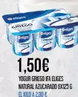 Claudio Ifa eliges - yogur griego natural azucarado 6x oferta