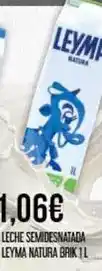 Claudio Leyma - leche semidesnatada natura brik oferta