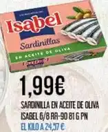 Claudio Isabel - sardinilla en aceite de oliva oferta