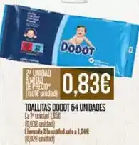 Claudio Dodot - toallitas 64 unidades oferta