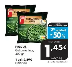 Supermercados Lupa FINDUS Guisantes finos oferta