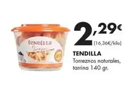 Supermercados Lupa TENDILLA Torreznos naturales, tarrina oferta