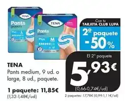 Supermercados Lupa TENA Pants protect Pants medium oferta