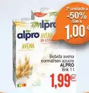 Plenus Supermercados Alpro - bebida avena normal/sen azucre oferta