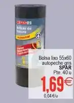 Plenus Supermercados Spar - bolsa lixo autopeche gris oferta