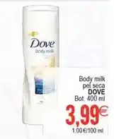 Plenus Supermercados Dove - body milk pet seca oferta