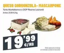 AhorraMas Leonardi - queso gorgonzola-mascarpone oferta