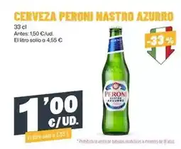 AhorraMas Peroni - cerveza nastro azurro oferta