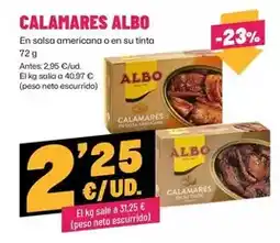 AhorraMas Albo - en salsa americana o en su tinta oferta