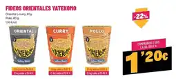 AhorraMas Yatekomo - fideos orientales oferta