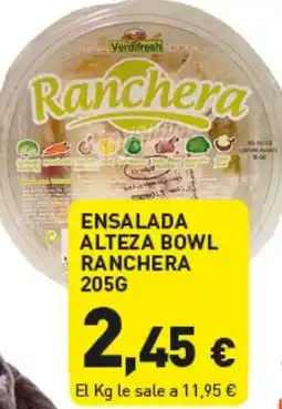 Hiperber Ensalada alteza bowl ranchera oferta
