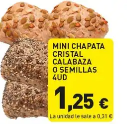 Hiperber Mini chapata cristal calabaza o semillas oferta