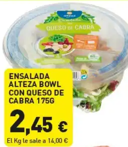 Hiperber Ensalada alteza bowl con queso de cabra oferta