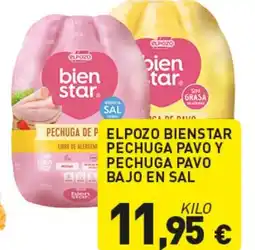 Hiperber ELPOZO Bienstar libre de alergen pechuga pavo y pechuga pavo bajo en sal oferta