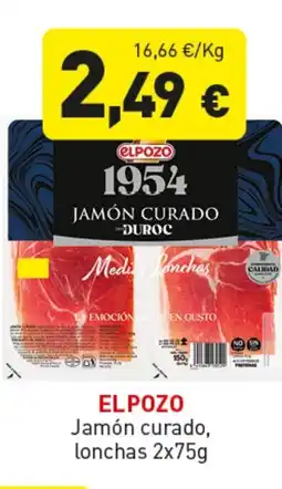 Hiperber ELPOZO Jamón curado, lonchas oferta