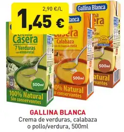 Hiperber GALLINA BLANCA Crema de verduras, calabaza o pollo/verdura oferta