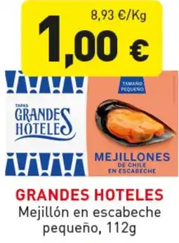 Hiperber GRANDES HOTELES Mejillón en escabeche pequeño oferta