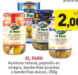 Hiperber EL FARO Aceituna rellena, pepinillo en vinagre, banderillas picantes o banderillas dulces oferta