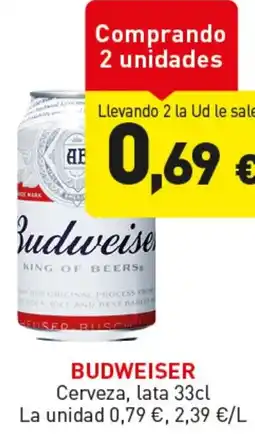Hiperber BUDWEISER Cerveza oferta