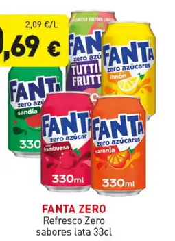 Hiperber FANTA ZERO Refresco Zero sabores oferta