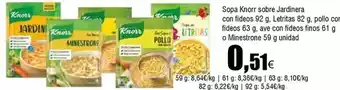 Knorr - sopa sobre