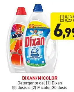 Hiperber DIXAN/MICOLOR Detergente gel Dixan 55 dosis o Micolor 30 dosis oferta