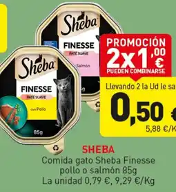 Hiperber SHEBA Comida gato Sheba Finesse pollo o salmón oferta