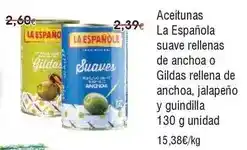 FROIZ La española - aceitunas suave rellenas de anchoa o glidas rellena de anchoa oferta