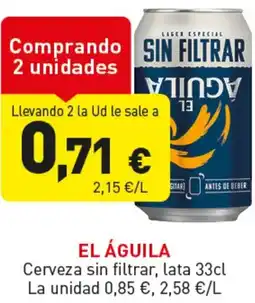 Hiperber EL ÁGUILA Cerveza sin filtrar oferta