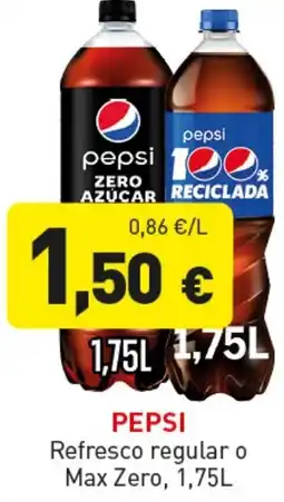 Hiperber PEPSI Refresco regular o Max Zero oferta