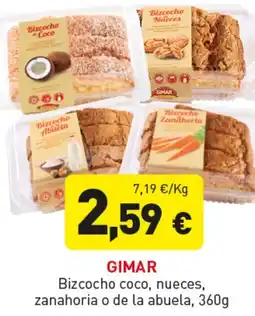 Hiperber GIMAR Bizcocho coco, nueces, zanahoria o de la abuela oferta